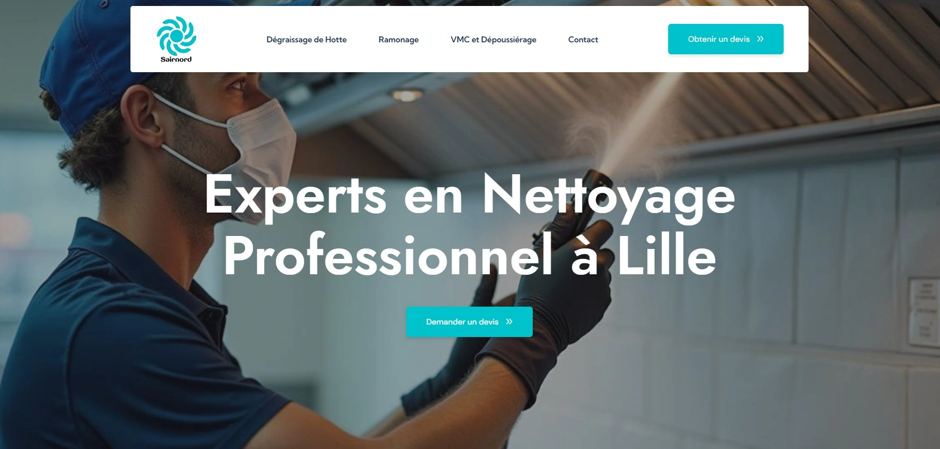 Site web limpeza — página interior